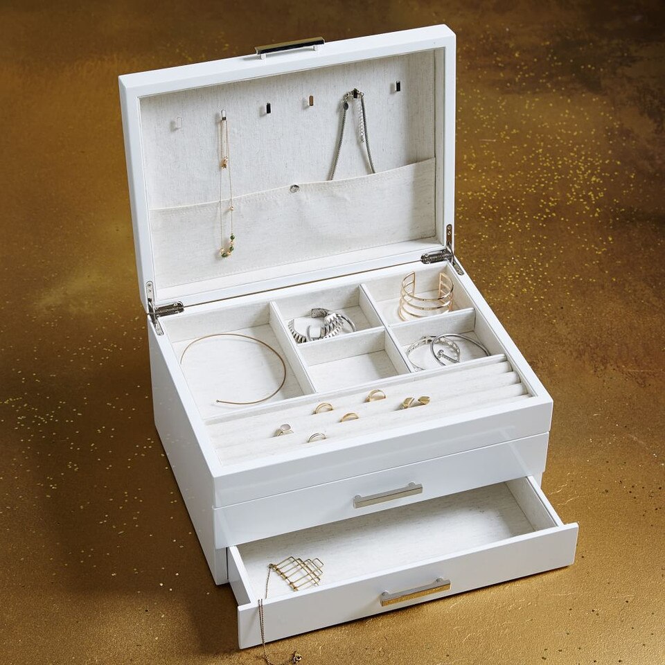 MidCentury Box Grand (White Lacquer) West Elm Australia